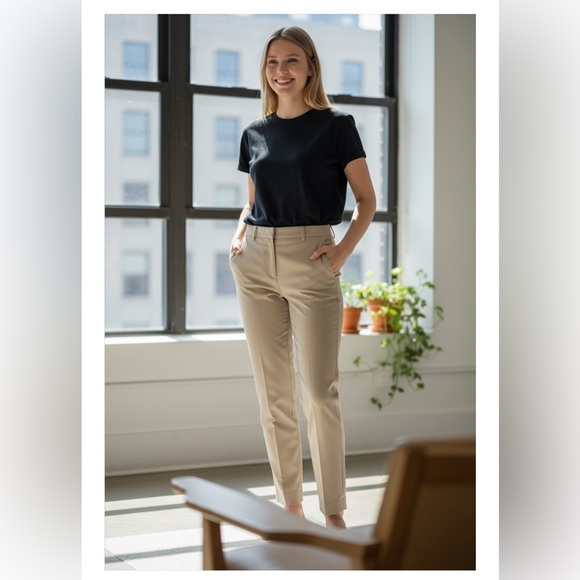 Theory Pants - Theory Belinda 2 Bistrech Warm Khaki Pants Warm Khaki 8